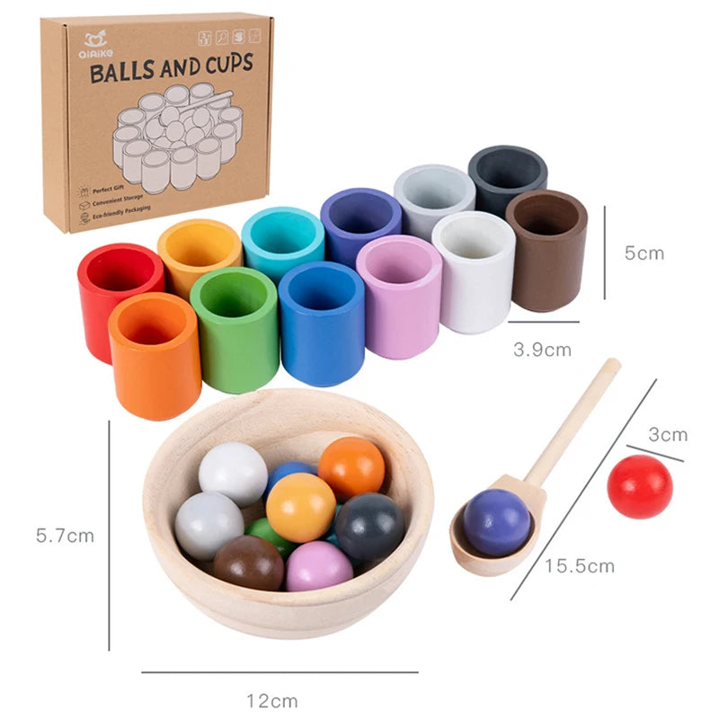 The Moka Baby™ Montessori Colour Sorting Cups for Toddlers