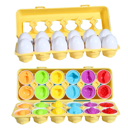 The Moka Baby™ Montessori Shapes and Colors Eggs