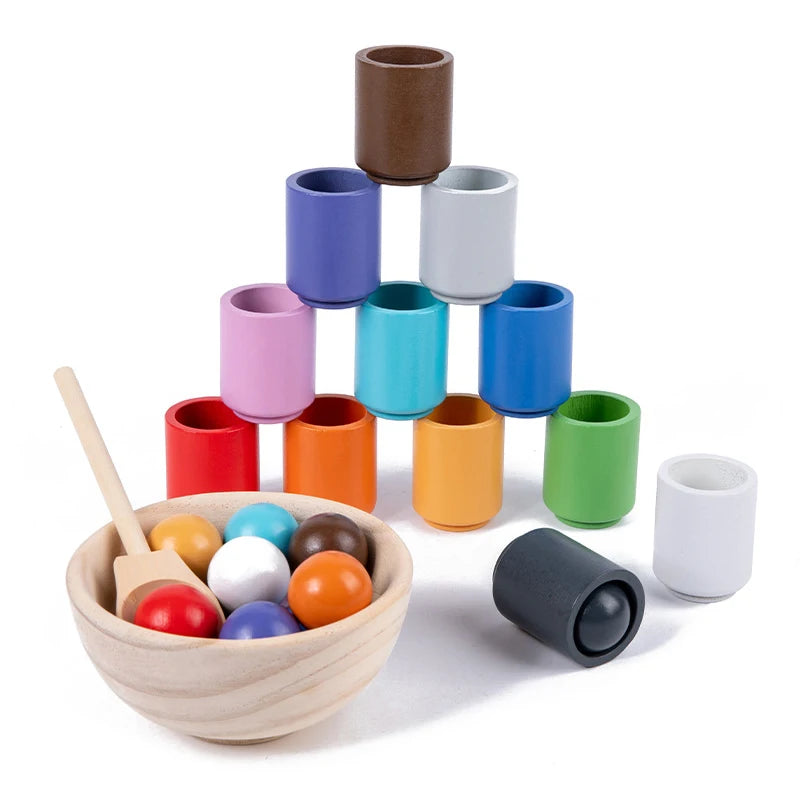 The Moka Baby™ Montessori Colour Sorting Cups for Toddlers