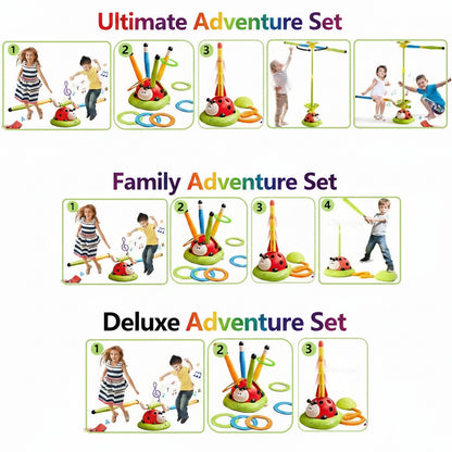 The Moka Baby™ 3-in-1 Jump & Ring Toss Game for Kids