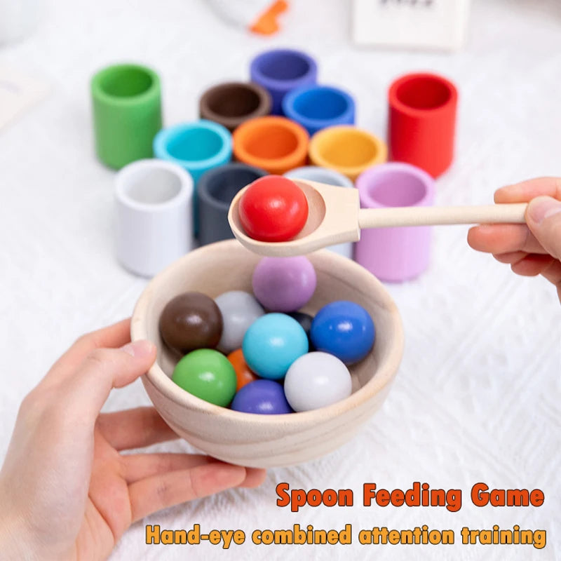 The Moka Baby™ Montessori Colour Sorting Cups for Toddlers