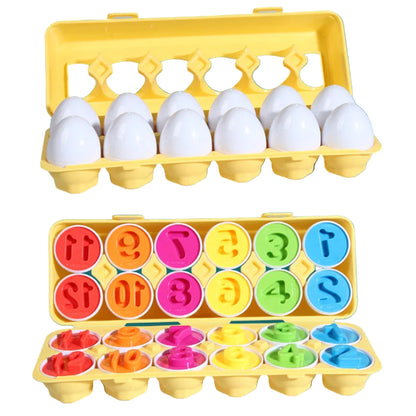 The Moka Baby™ Montessori Shapes and Colors Eggs