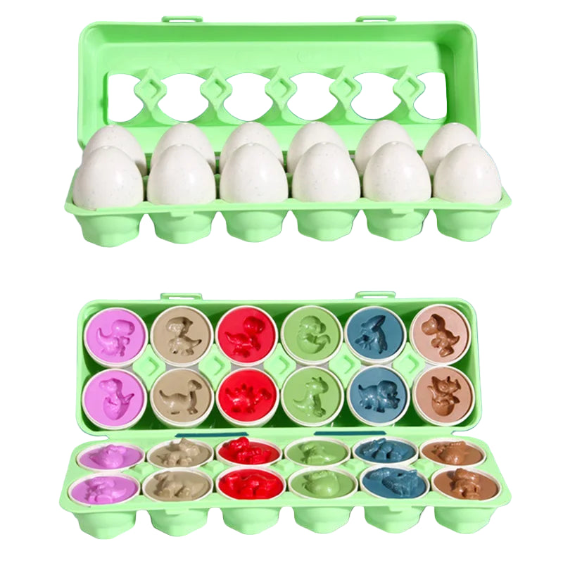 The Moka Baby™ Montessori Shapes and Colors Eggs