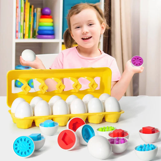 The Moka Baby™ Montessori Shapes and Colors Eggs