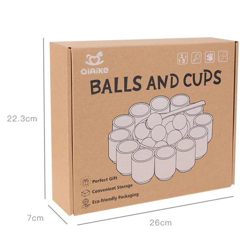 The Moka Baby™ Montessori Colour Sorting Cups for Toddlers