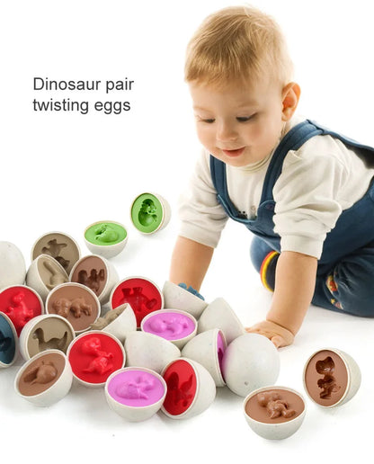 The Moka Baby™ Montessori Shapes and Colors Eggs