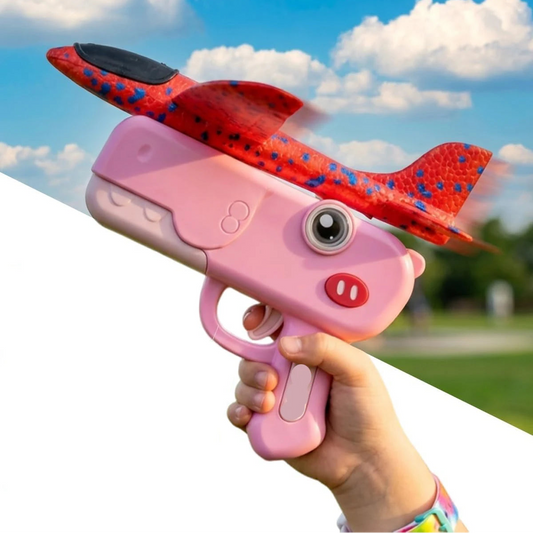 The Moka Baby™ Dino Foam Airplane Launcher