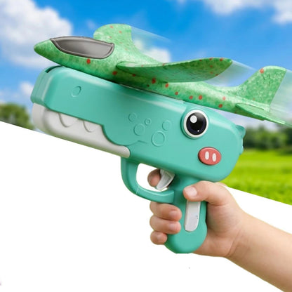 The Moka Baby™ Dino Foam Airplane Launcher