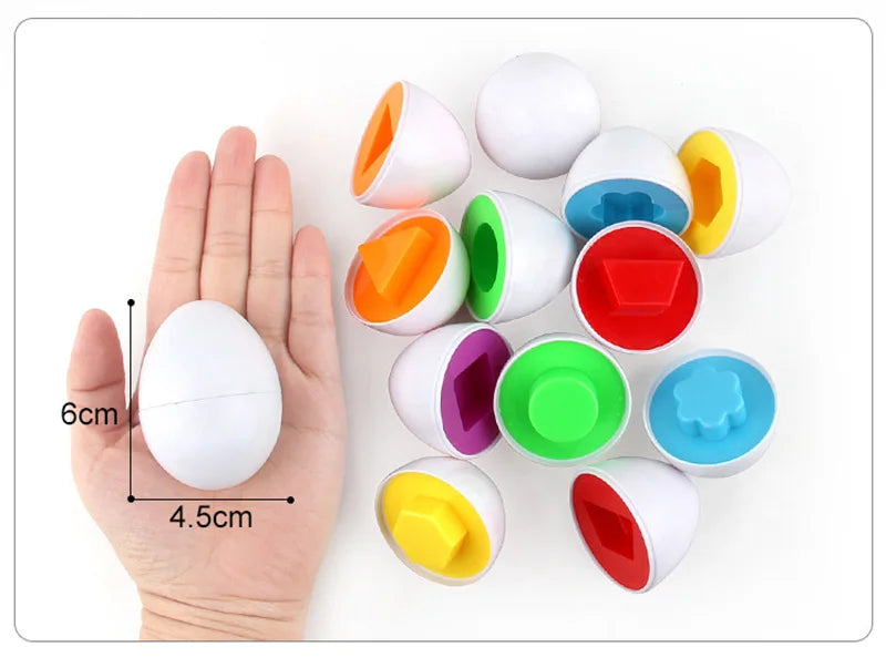 The Moka Baby™ Montessori Shapes and Colors Eggs