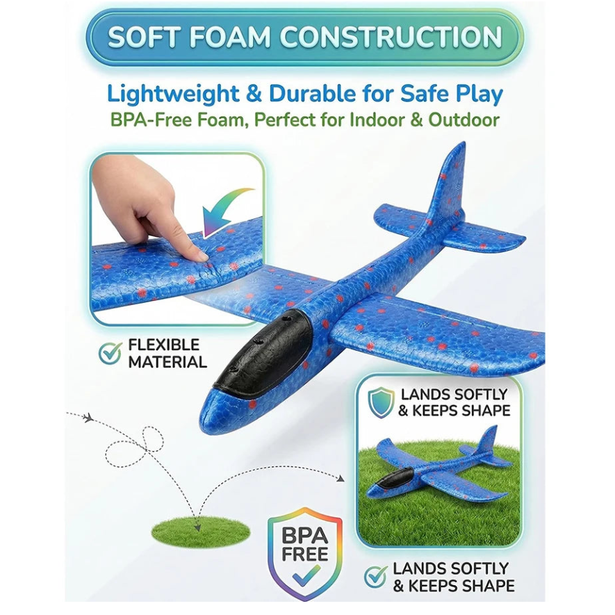 The Moka Baby™ Dino Foam Airplane Launcher
