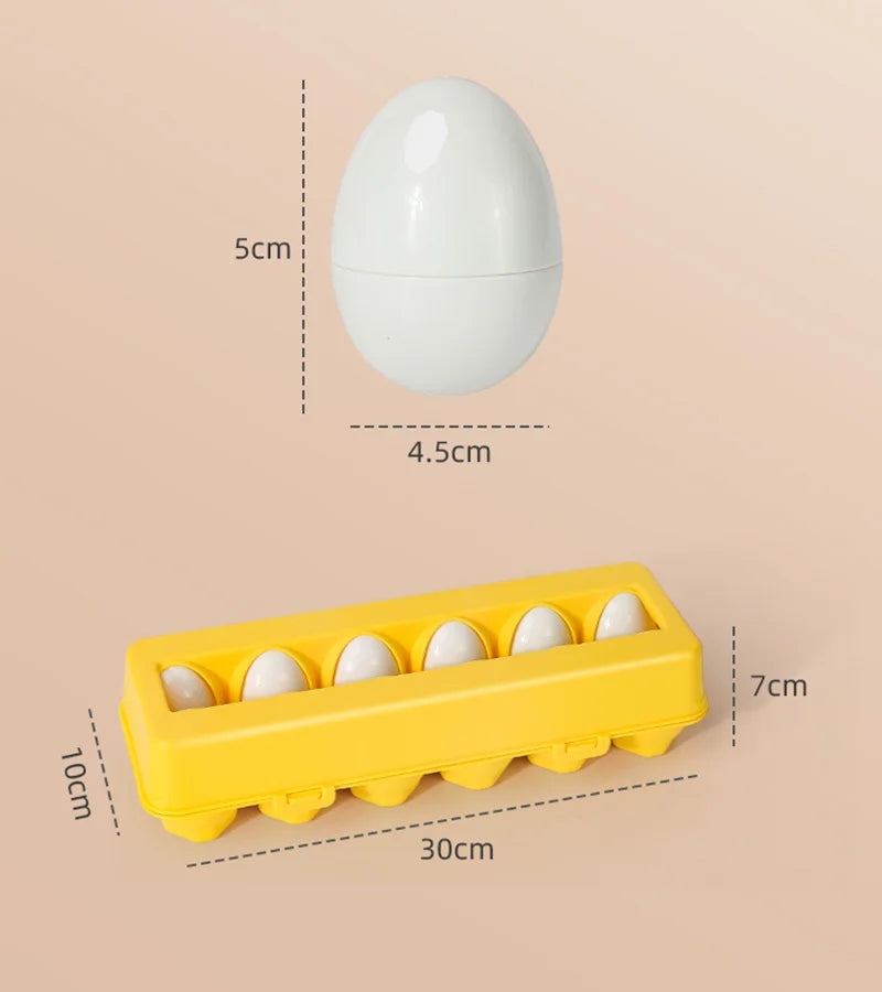 The Moka Baby™ Montessori Shapes and Colors Eggs