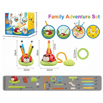 The Moka Baby™ 3-in-1 Jump & Ring Toss Game for Kids