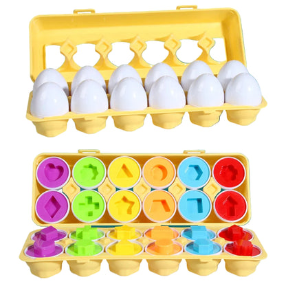 The Moka Baby™ Montessori Shapes and Colors Eggs