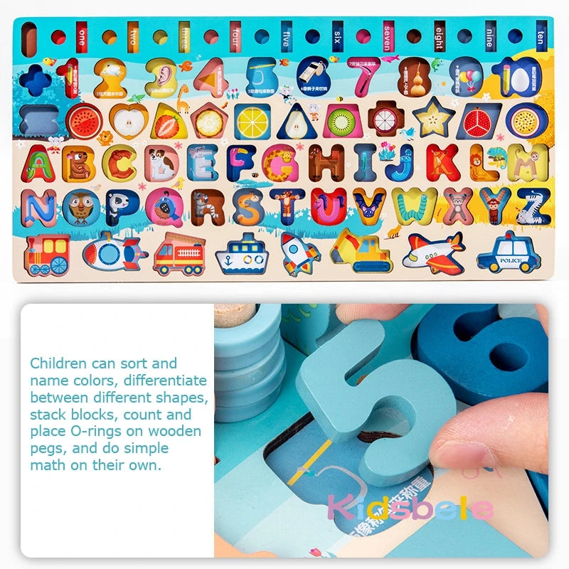 The Moka Baby™ Wooden Learning Board