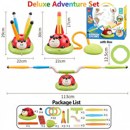 The Moka Baby™ 3-in-1 Jump & Ring Toss Game for Kids