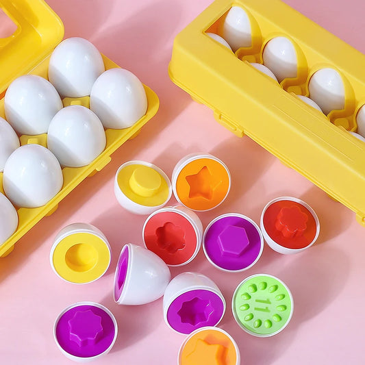 The Moka Baby™ Montessori Shapes and Colors Eggs