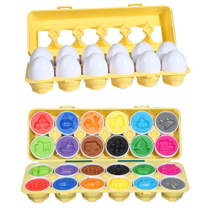 The Moka Baby™ Montessori Shapes and Colors Eggs