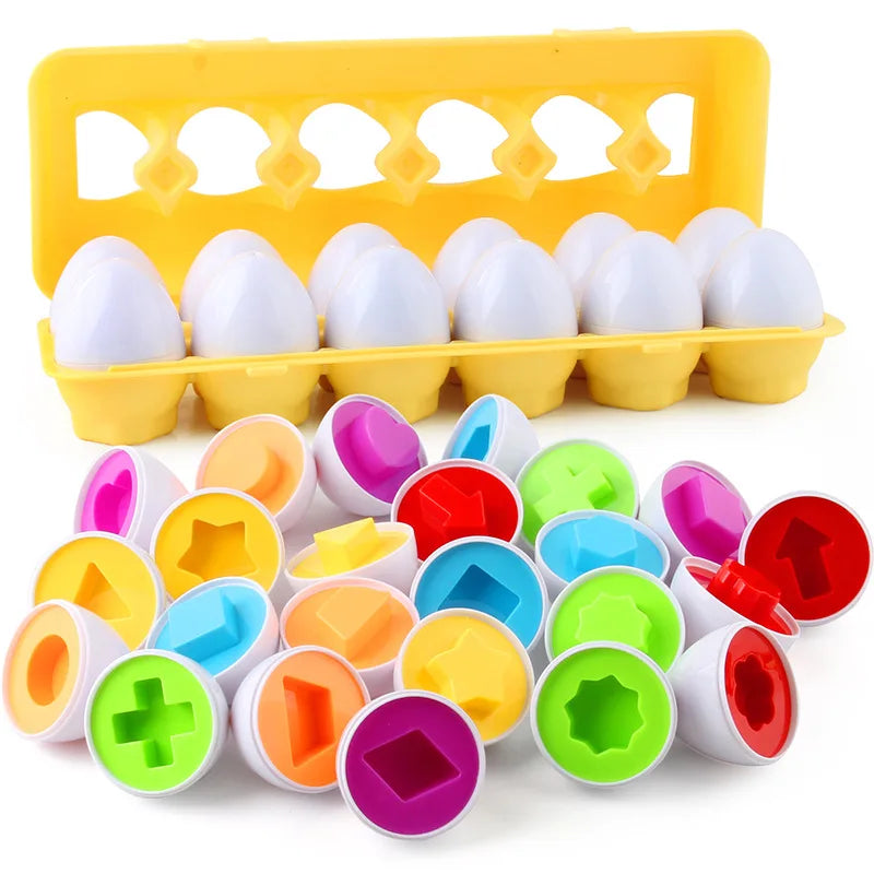 The Moka Baby™ Montessori Shapes and Colors Eggs