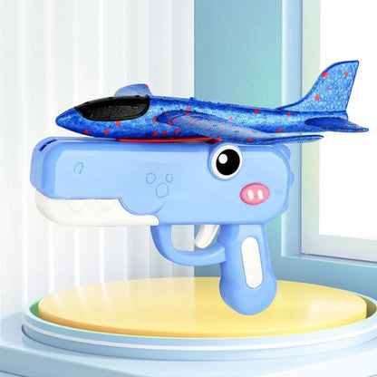The Moka Baby™ Dino Foam Airplane Launcher
